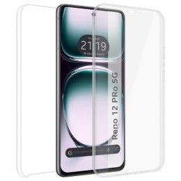 Funda Doble Transparente Pc + Tpu Full Body 360 para Oppo Reno 12 Pro 5G