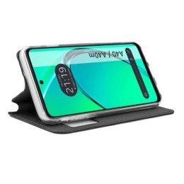 Funda Libro Soporte con Ventana para Oppo A40 / A40m color Negra 2