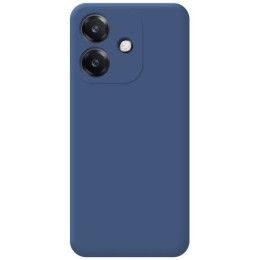 Funda Silicona Líquida Ultra Suave para Oppo A40 / A40m color Azul Oscuro 2
