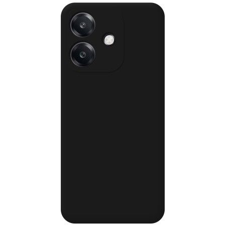 Funda Silicona Líquida Ultra Suave para Oppo A40 / A40m color Negra