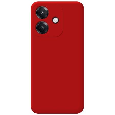Funda Silicona Líquida Ultra Suave para Oppo A40 / A40m color Roja