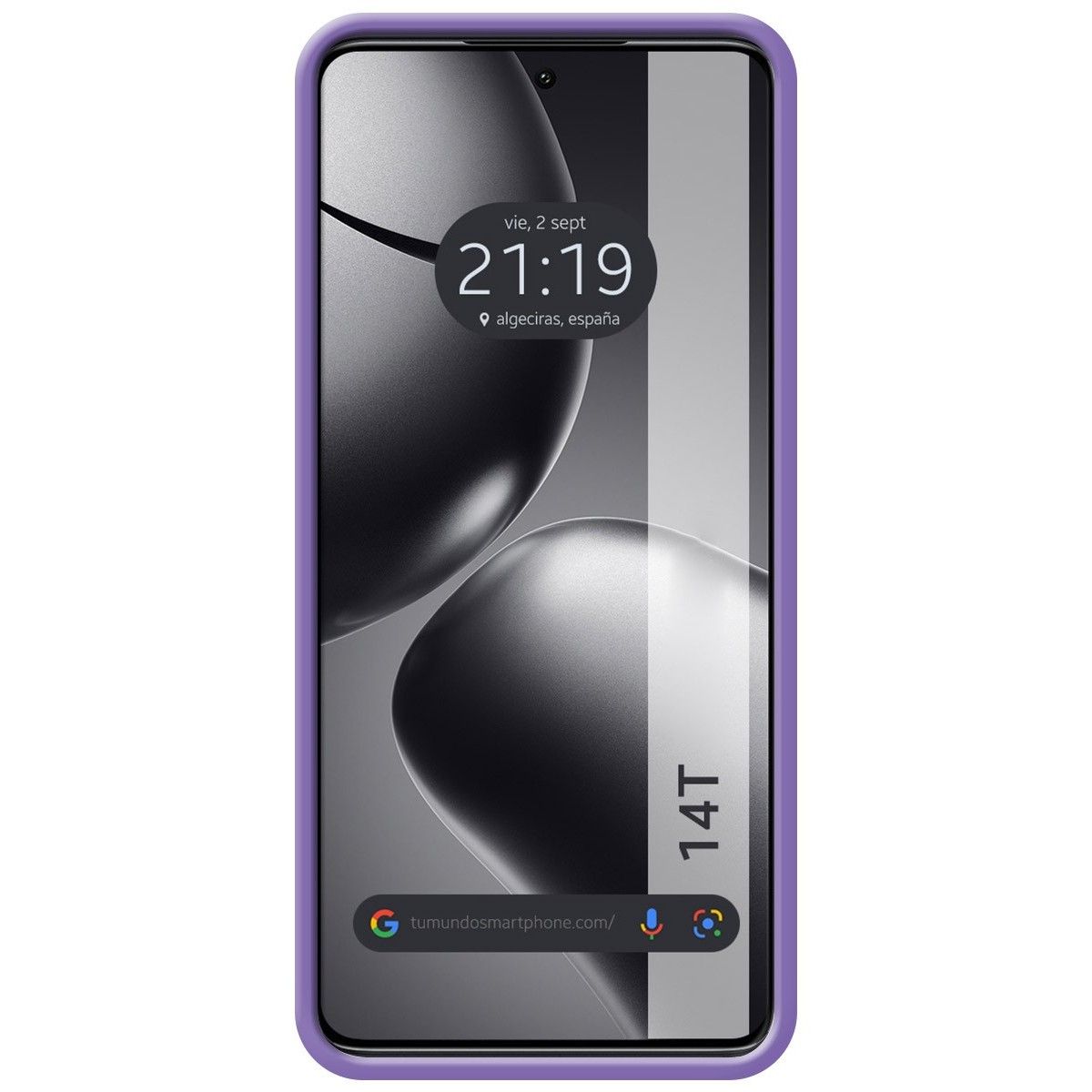 Funda Silicona Líquida Ultra Suave para Xiaomi 14T 5G color Morado