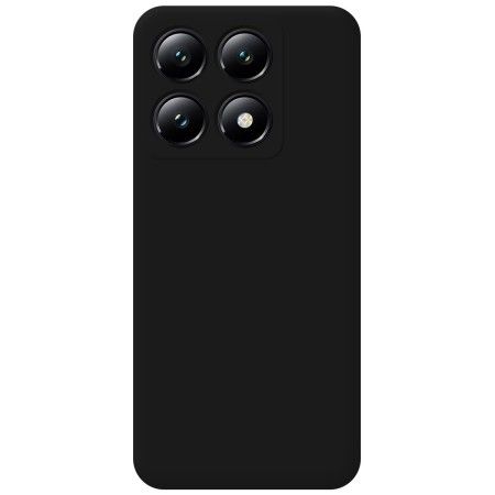 Funda Silicona Líquida Ultra Suave para Xiaomi 14T 5G color Negra