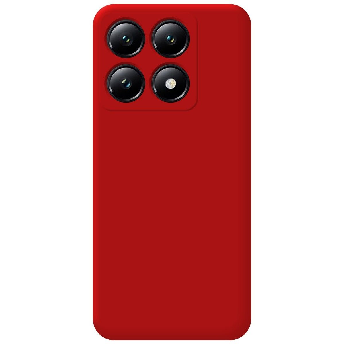 Funda Silicona Líquida Ultra Suave para Xiaomi 14T 5G color Roja