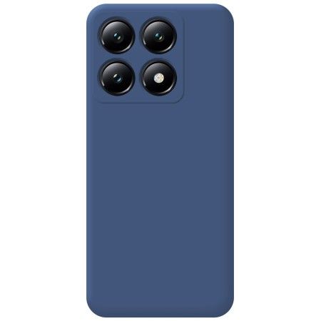 Funda Silicona Líquida Ultra Suave para Xiaomi 14T Pro 5G color Azul Oscuro