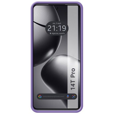 Funda Silicona Líquida Ultra Suave para Xiaomi 14T Pro 5G color Morado