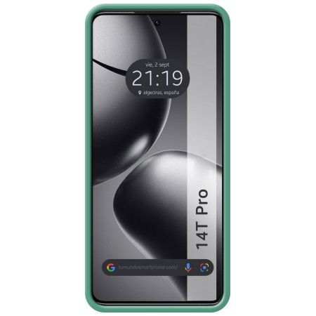 Funda Silicona Líquida Ultra Suave para Xiaomi 14T Pro 5G color Verde