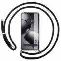 Funda Colgante Transparente para Xiaomi 14T 5G con Cordon Negro
