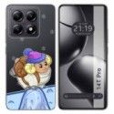Funda Silicona Transparente para Xiaomi 14T Pro 5G diseño Cabra Dibujos