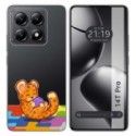 Funda Silicona Transparente para Xiaomi 14T Pro 5G diseño Leopardo Dibujos