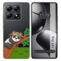 Funda Silicona Transparente para Xiaomi 14T Pro 5G diseño Panda Dibujos