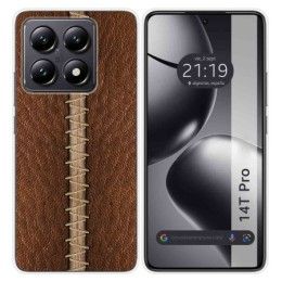 Funda Silicona para Xiaomi 14T Pro 5G diseño Cuero 01 Dibujos