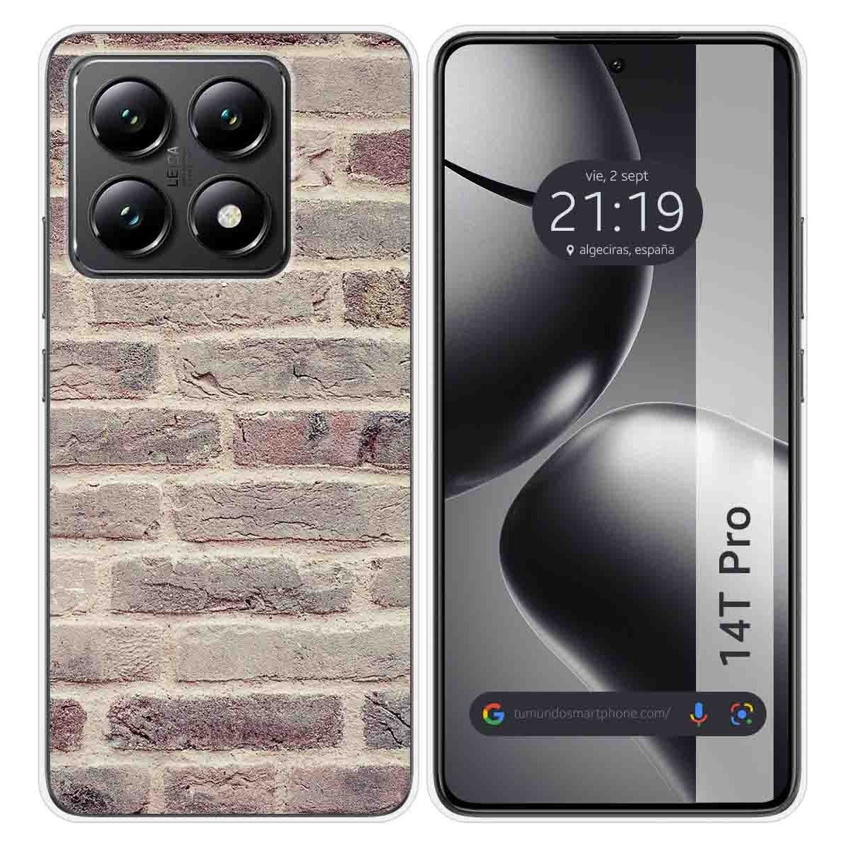 Funda Silicona para Xiaomi 14T Pro 5G diseño Ladrillo 01 Dibujos