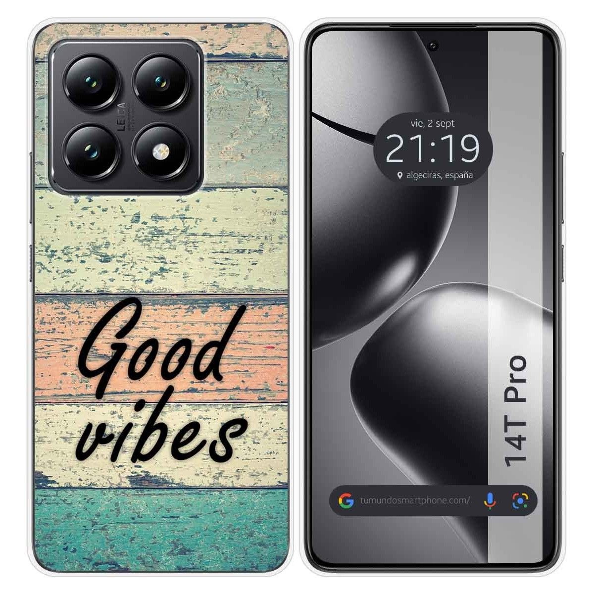 Funda Silicona para Xiaomi 14T Pro 5G diseño Madera 01 Dibujos