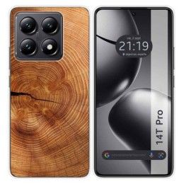 Funda Silicona para Xiaomi 14T Pro 5G diseño Madera 04 Dibujos
