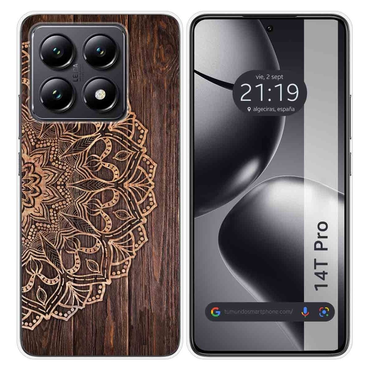 Funda Silicona para Xiaomi 14T Pro 5G diseño Madera 06 Dibujos