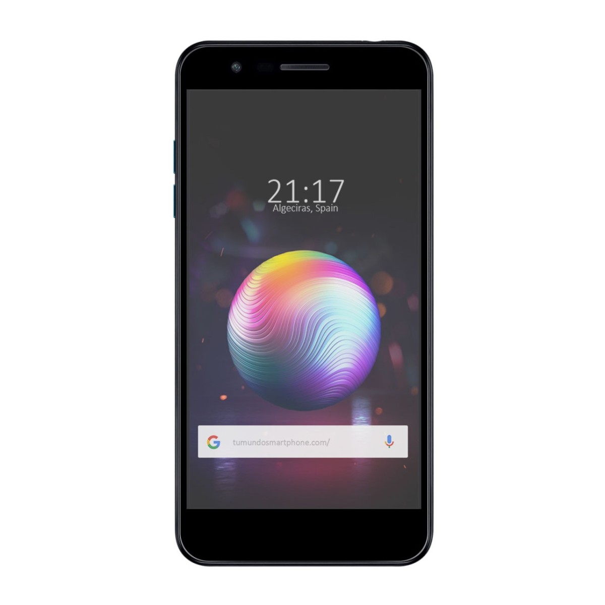 Protector Cristal Templado Frontal Completo Negro para Lg K11 Vidrio