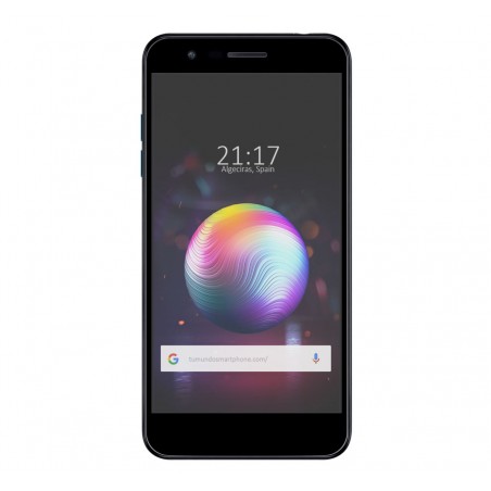 Protector Cristal Templado Frontal Completo Negro para Lg K11 Vidrio