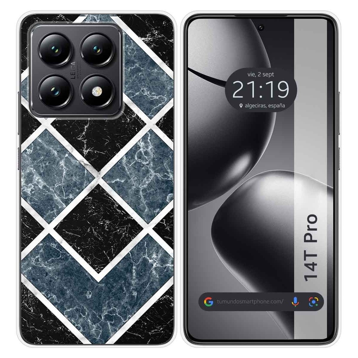 Funda Silicona para Xiaomi 14T Pro 5G diseño Mármol 06 Dibujos