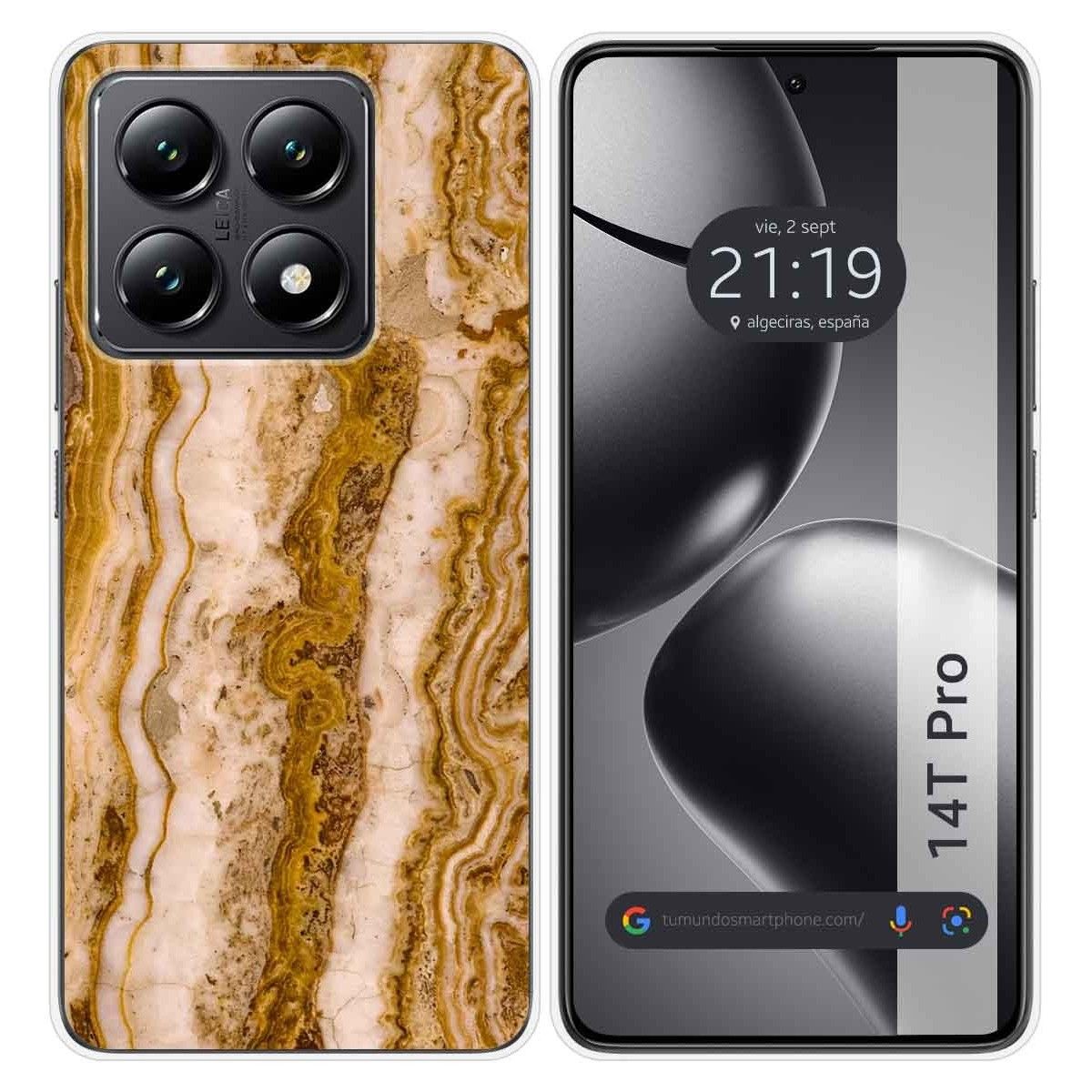 Funda Silicona para Xiaomi 14T Pro 5G diseño Mármol 10 Dibujos