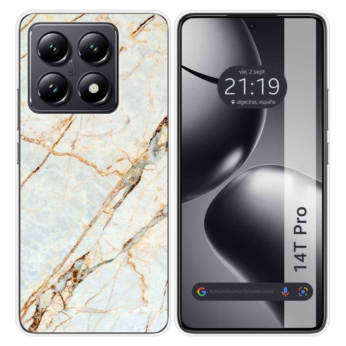 Funda Silicona para Xiaomi 14T Pro 5G diseño Mármol 13 Dibujos