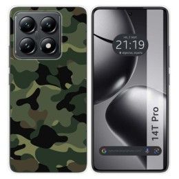 Funda Silicona para Xiaomi 14T Pro 5G diseño Camuflaje Dibujos