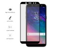 Protector Cristal Templado Frontal Completo Negro para Samsung Galaxy A6 Plus (2018) Vidrio