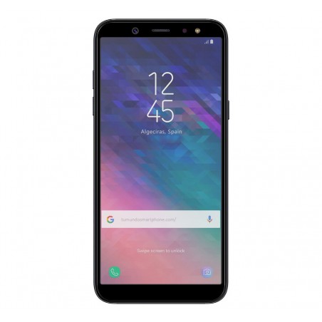 Protector Cristal Templado Frontal Completo Negro para Samsung Galaxy A6 Plus (2018) Vidrio