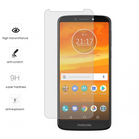 Protector Cristal Templado para Motorola Moto Moto E5 Plus Vidrio