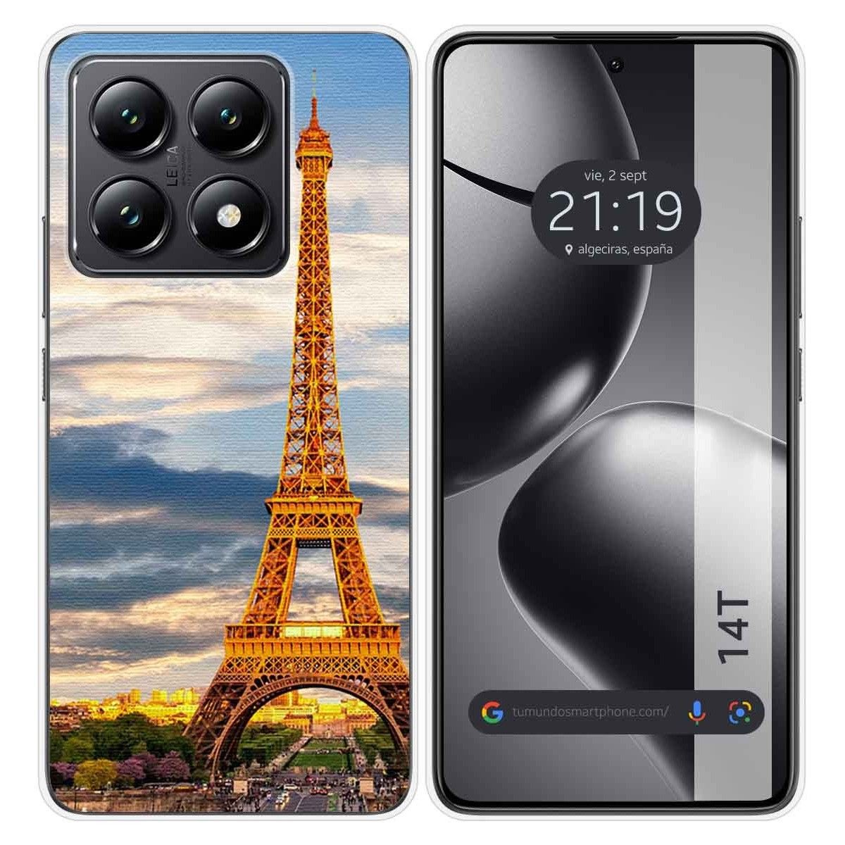 Funda Silicona para Xiaomi 14T 5G diseño Paris Dibujos