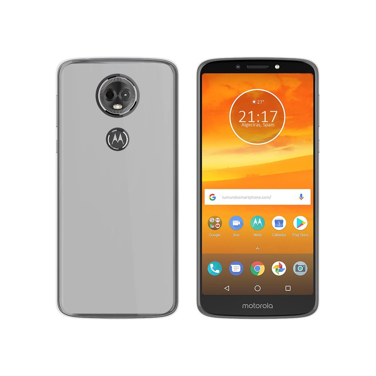 Funda Gel Tpu para Motorola Moto E5 Plus Color Transparente
