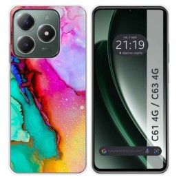 Funda Silicona para Realme C61 / C63 4G diseño Mármol 15 Dibujos