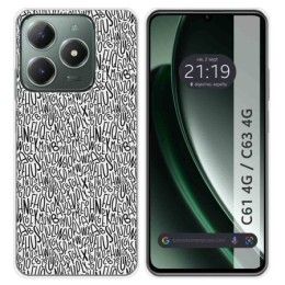 Funda Silicona para Realme C61 / C63 4G diseño Letras Dibujos