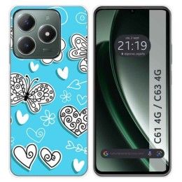Funda Silicona para Realme C61 / C63 4G diseño Mariposas Dibujos