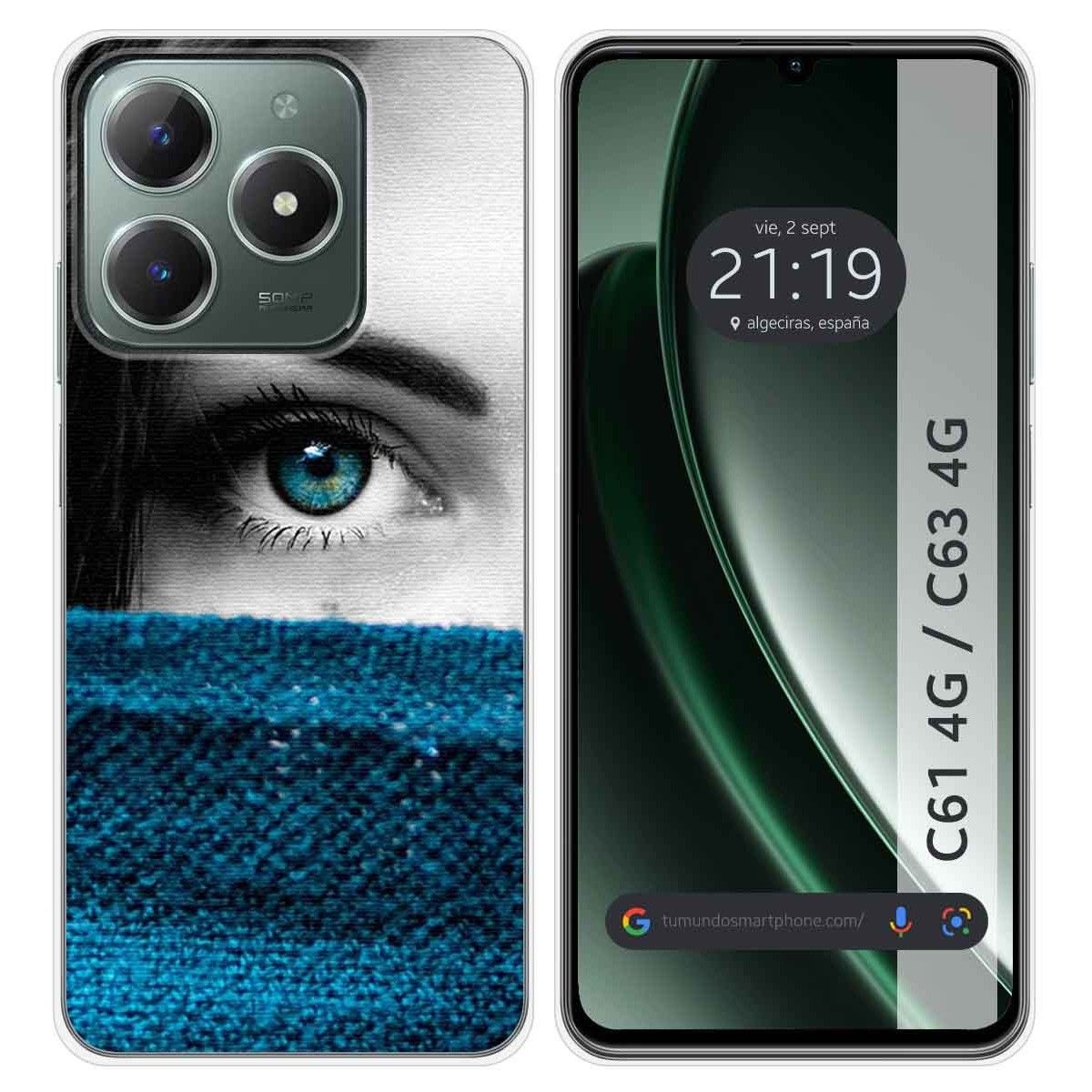 Funda Silicona para Realme C61 / C63 4G diseño Ojo Dibujos