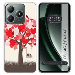 Funda Silicona para Realme C61 / C63 4G diseño Pajaritos Dibujos
