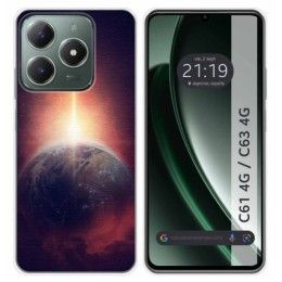 Funda Silicona para Realme C61 / C63 4G diseño Tierra Dibujos