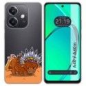 Funda Silicona Transparente para Oppo A40 / A40m diseño Bufalo Dibujos