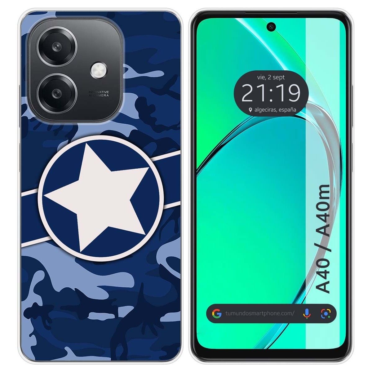 Funda Silicona para Oppo A40 / A40m diseño Camuflaje 03 Dibujos