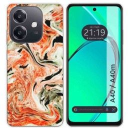 Funda Silicona para Oppo A40 / A40m diseño Mármol 12 Dibujos