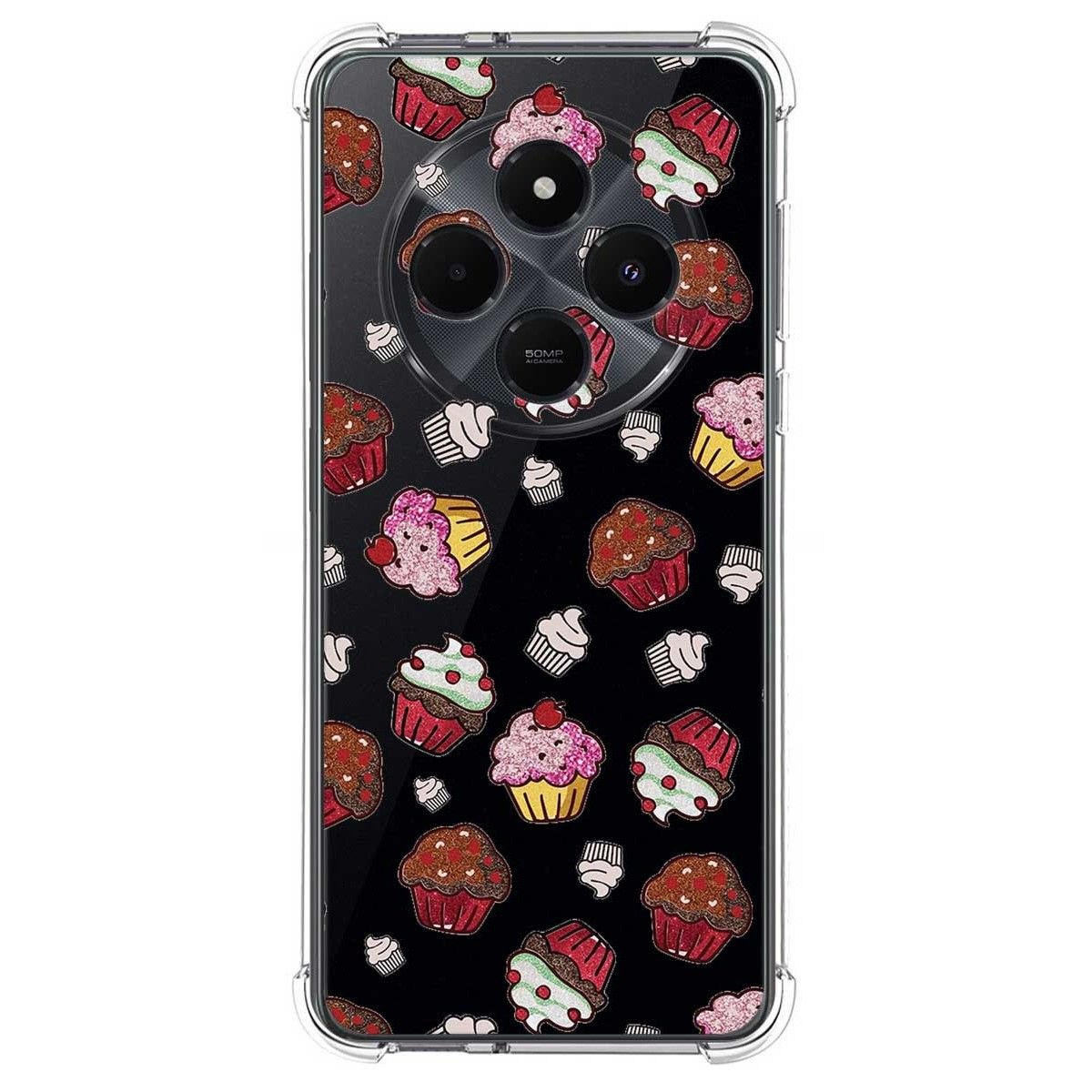 Funda Silicona Antigolpes para Xiaomi Redmi 14C diseño Muffins Dibujos
