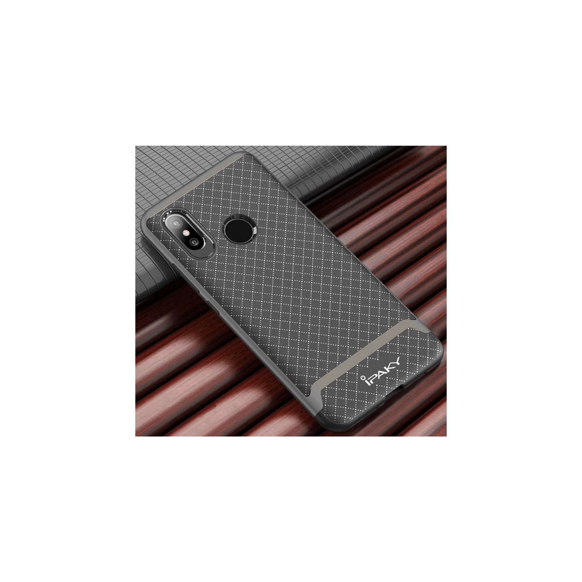 Funda Ipaky Tipo Neo Hybrid (Pc+Tpu) Negra / Plata para Xiaomi Mi8
