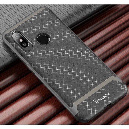Funda Ipaky Tipo Neo Hybrid (Pc+Tpu) Negra / Plata para Xiaomi Mi8