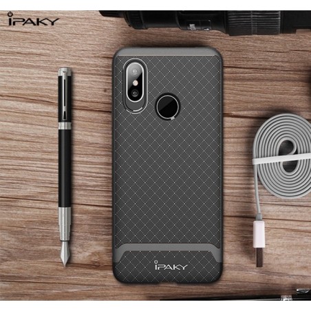 Funda Ipaky Tipo Neo Hybrid (Pc+Tpu) Negra / Plata para Xiaomi Mi8