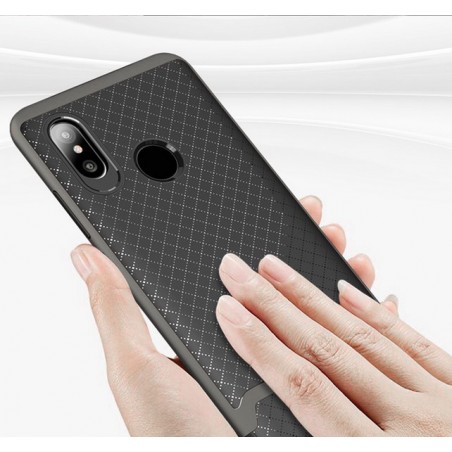 Funda Ipaky Tipo Neo Hybrid (Pc+Tpu) Negra / Plata para Xiaomi Mi8