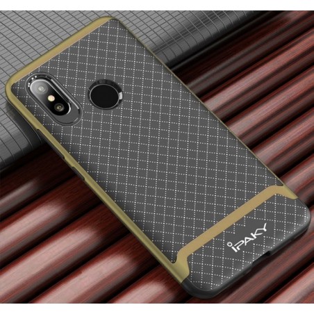 Funda Ipaky Tipo Neo Hybrid (Pc+Tpu) Negra / Dorada para Xiaomi Mi8