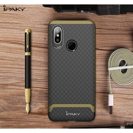 Funda Ipaky Tipo Neo Hybrid (Pc+Tpu) Negra / Dorada para Xiaomi Mi8