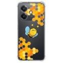 Funda Silicona Antigolpes para Oppo A40 / A40m diseño Abeja Dibujos