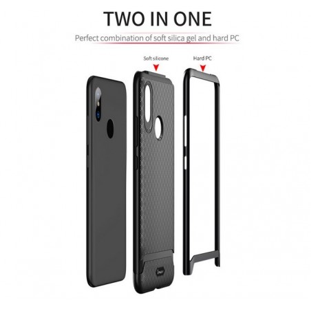 Funda Ipaky Tipo Neo Hybrid (Pc+Tpu) Negra / Dorada para Xiaomi Mi8