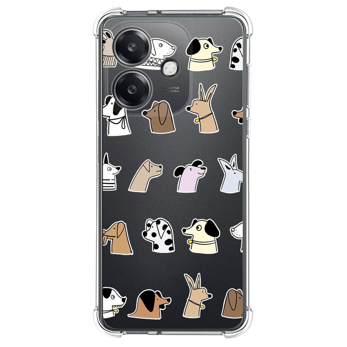 Funda Silicona Antigolpes para Oppo A40 / A40m diseño Perros Dibujos